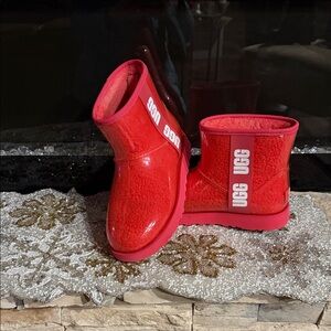 UGG Kids Bright Red Boots